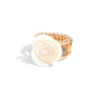 <p>Paparazzi Accessories - Top- SHELL Shine - Gold Rings featured in the center of an airy gold band, a white rosette is formed from shiny shell petals for a blooming basic atop the finger. Features a stretchy band for a flexible fit.</p> <p><i>Sold as one individual ring.</i></p>