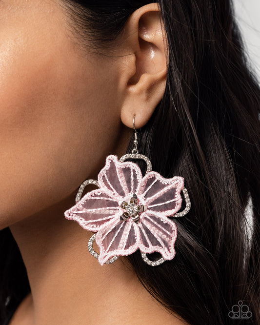 Paparazzi Accessories - Refined Recognition - Pink Earrings