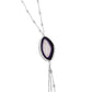 Paparazzi Accessories - Geode Gamble - Purple Necklaces