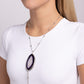 Paparazzi Accessories - Geode Gamble - Purple Necklaces