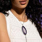 Paparazzi Accessories - Geode Gamble - Purple Necklaces