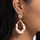 Paparazzi Accessories - High-Sheen Swirls - Gold Earrings