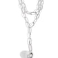 Paparazzi Accessories - Balancing Ball - Silver Necklaces