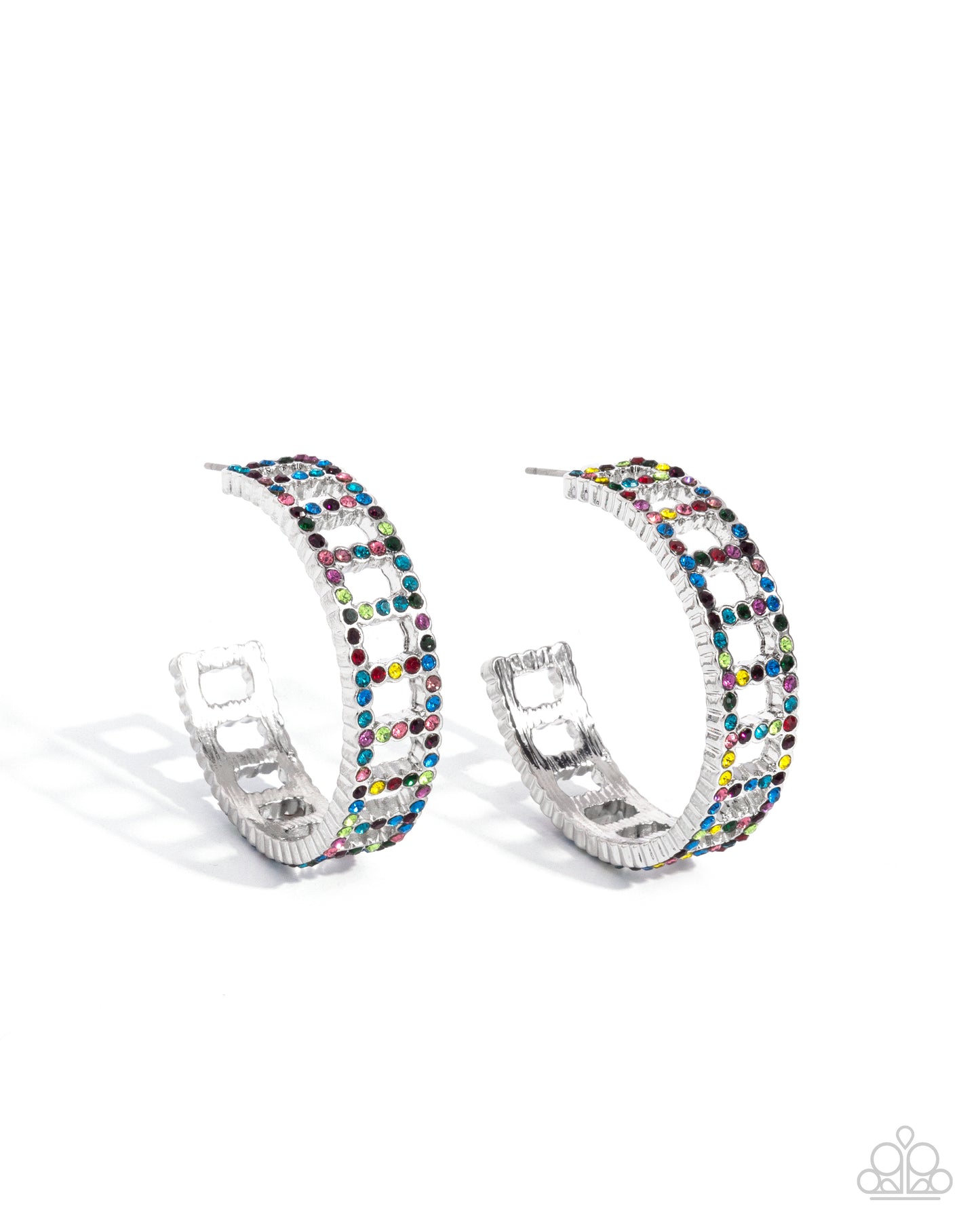 Paparazzi Accessories - Bridging Brilliance - Multi Hoop Earrings