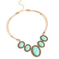 Paparazzi Accessories - River Ride - Gold Blockbuster Necklaces