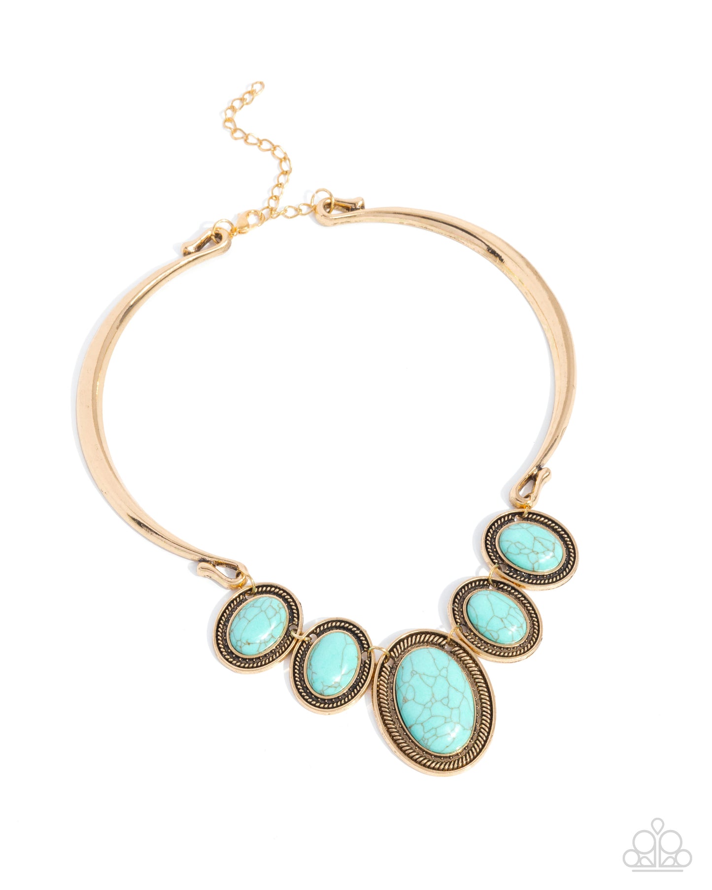 Paparazzi Accessories - River Ride - Gold Blockbuster Necklaces