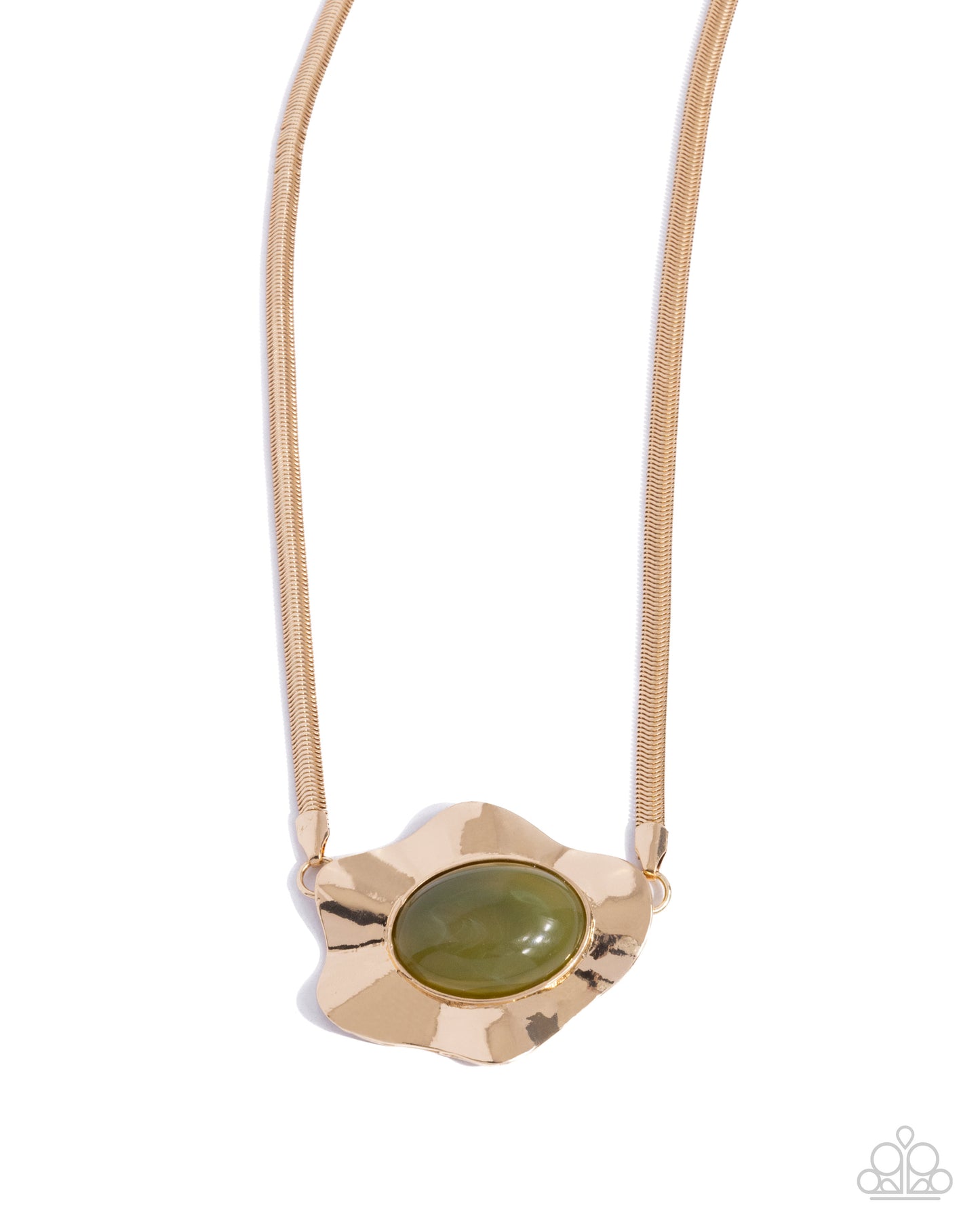 Paparazzi Accessories - Sideways Shimmer - Green Necklaces