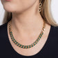 Paparazzi Accessories - Painted Problem - Green Necklaces