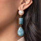 Paparazzi Accessories - Marbled Masterpiece - Blue Earrings