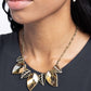 Paparazzi Accessories - Leafy Leader - Brass Necklaces