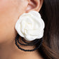 Paparazzi Accessories - Dramatic Dame - White Earrings