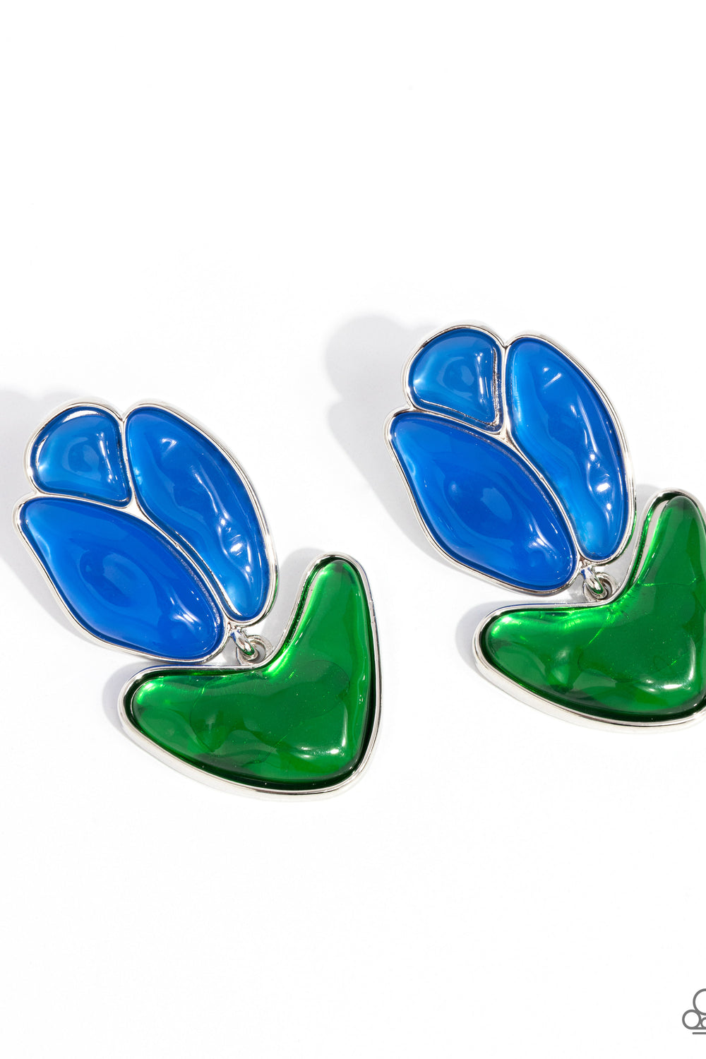 Paparazzi Accessories Tulip Triumph Blue Earrings