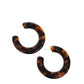 Paparazzi Accessories - Spotted Scoop - Brown Earrings