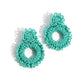 Paparazzi Accessories - Explosive Energy- Blue Clip-On Earrings