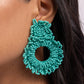 Paparazzi Accessories - Explosive Energy- Blue Clip-On Earrings