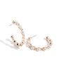 Shimmery Scope - Rose Gold Hoop Earrings