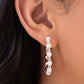 Shimmery Scope - Rose Gold Hoop Earrings