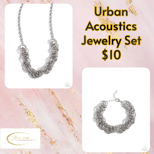 Paparazzi Accessories - Urban Acoustics - Silver Jewelry Sets