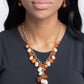 Paparazzi Accessories - Beehive Barage - Orange Necklaces