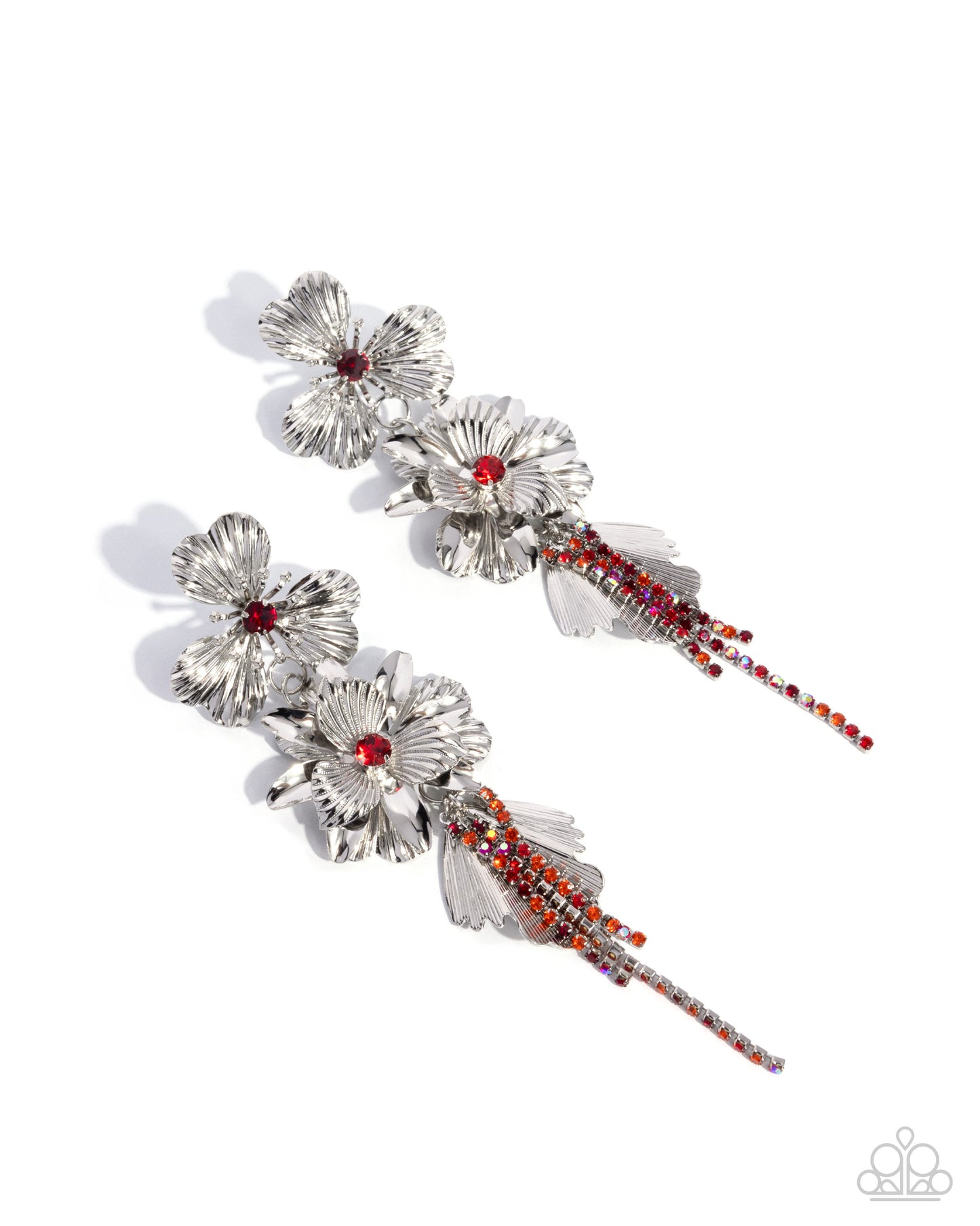 Paparazzi Accessories - Classical Cadenza - Red Earrings