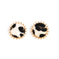 Paparazzi Accessories - Cowhide Couture - Brown Earrings