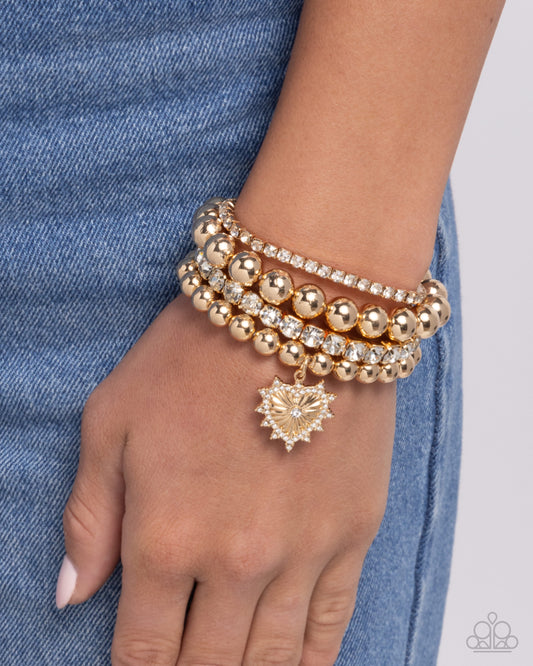 Paparazzi Accessories - Excessive Elegance - Gold Bracelet