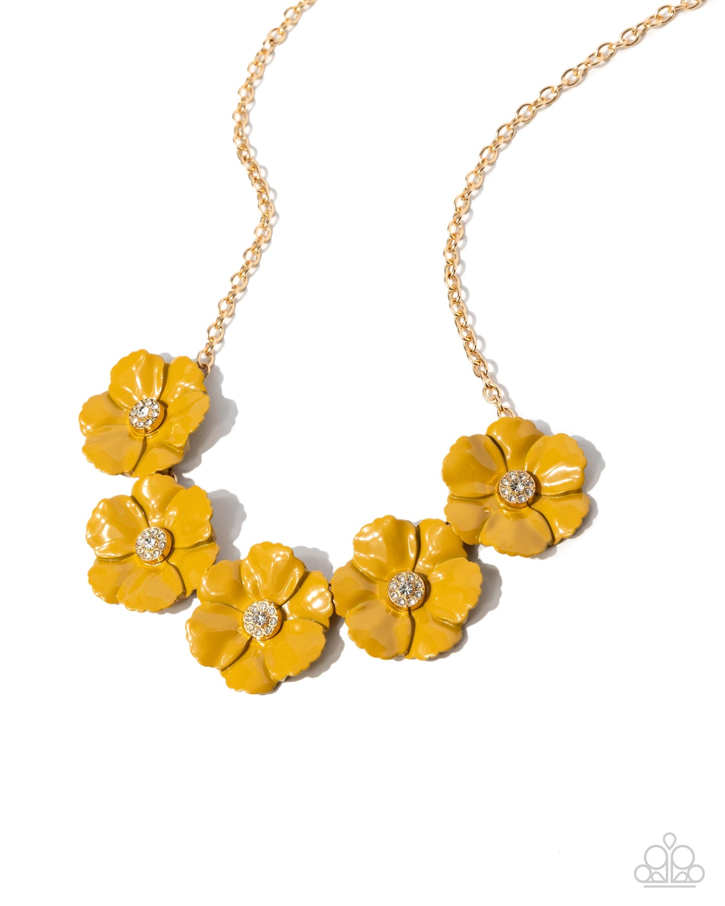 Paparazzi Accessories - Floral Favor - Yellow Necklaces