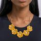 Paparazzi Accessories - Floral Favor - Yellow Necklaces