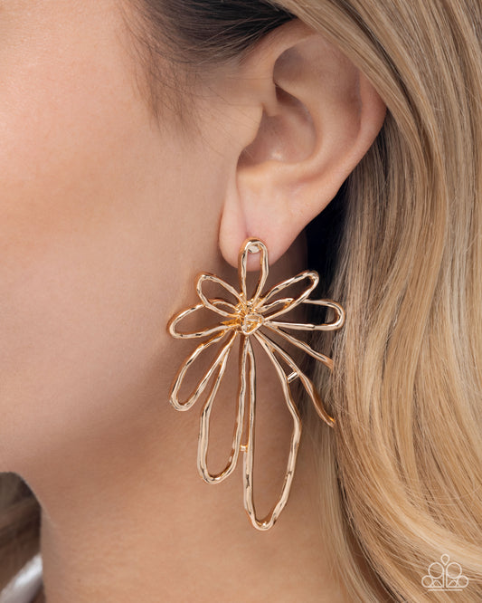 Paparazzi Accessories - Growing Garden - Gold Earrings