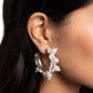 Elite Expense White Hoop Earrings