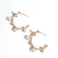 Poetic Pearls Gold Hoop Earrings