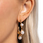 Poetic Pearls Gold Hoop Earrings