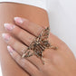 Paparazzi Accessories - Majestic Moth - Gold Ring