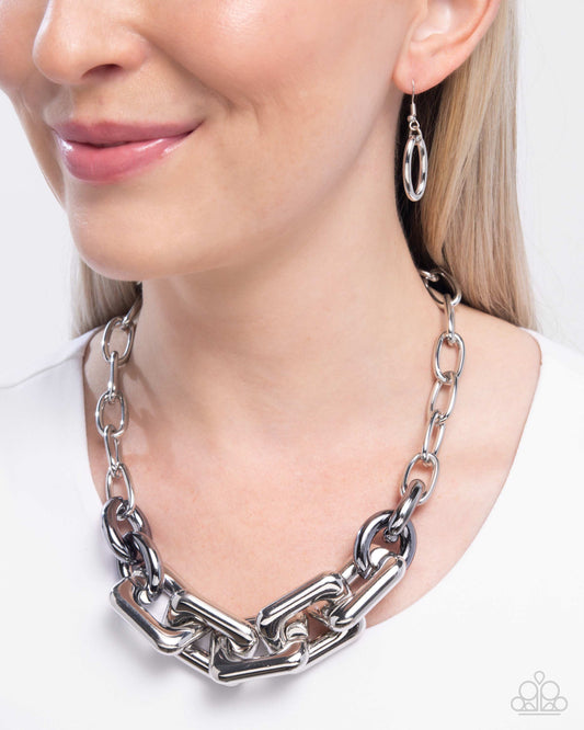 Paparazzi Accessories - Resolute Radiance - Silver Necklaces