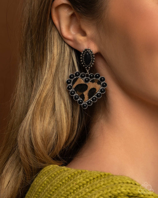 Paparazzi Accessories - Whimsical Wrangler - Black Earrings