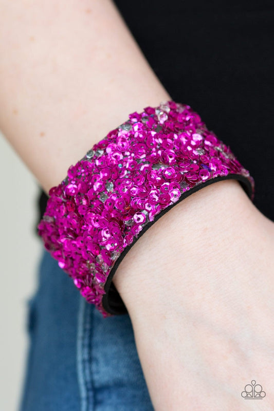 Starry Sequins - Pink Mermaid Bracelet