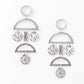 Paparazzi Accessories Incan Eclipse - Silver Post Earrings - Lady T Accessories