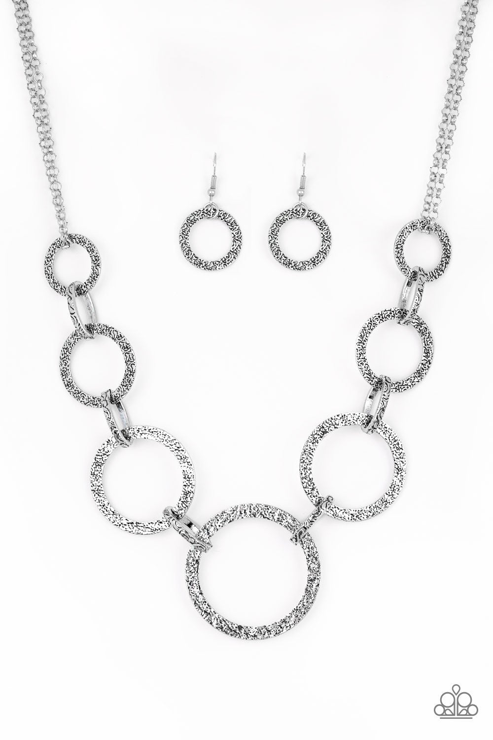 Paparazzi Accessories City Circus - Silver Necklaces   - Lady T Accessories