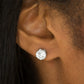 Paparazzi Accessories Just in TIMELESS White Blockbuster Earrings - Lady T Accessories