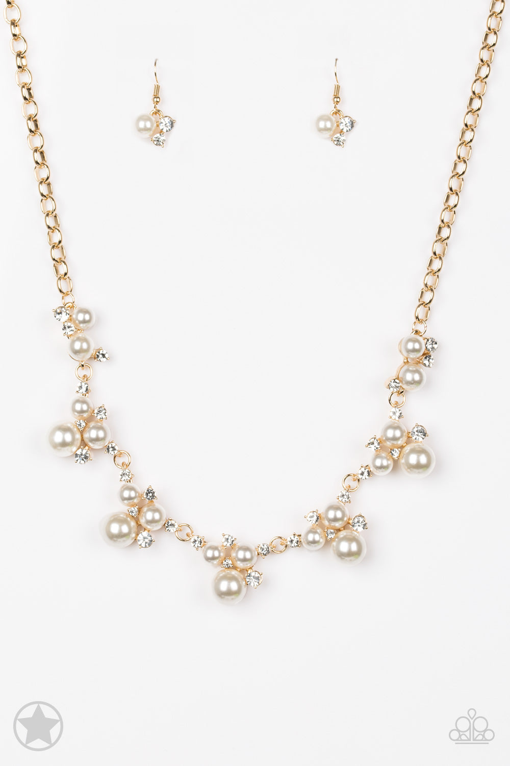 Paparazzi Accessories Toast to Perfection - Gold Blockbuster Necklaces - Lady T Accessories