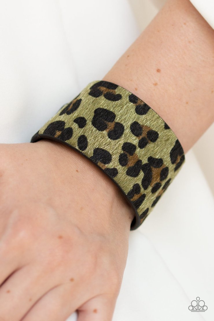Paparazzi Accessories Cheetah Cabana - Green Bracelets - Lady T Accessories
