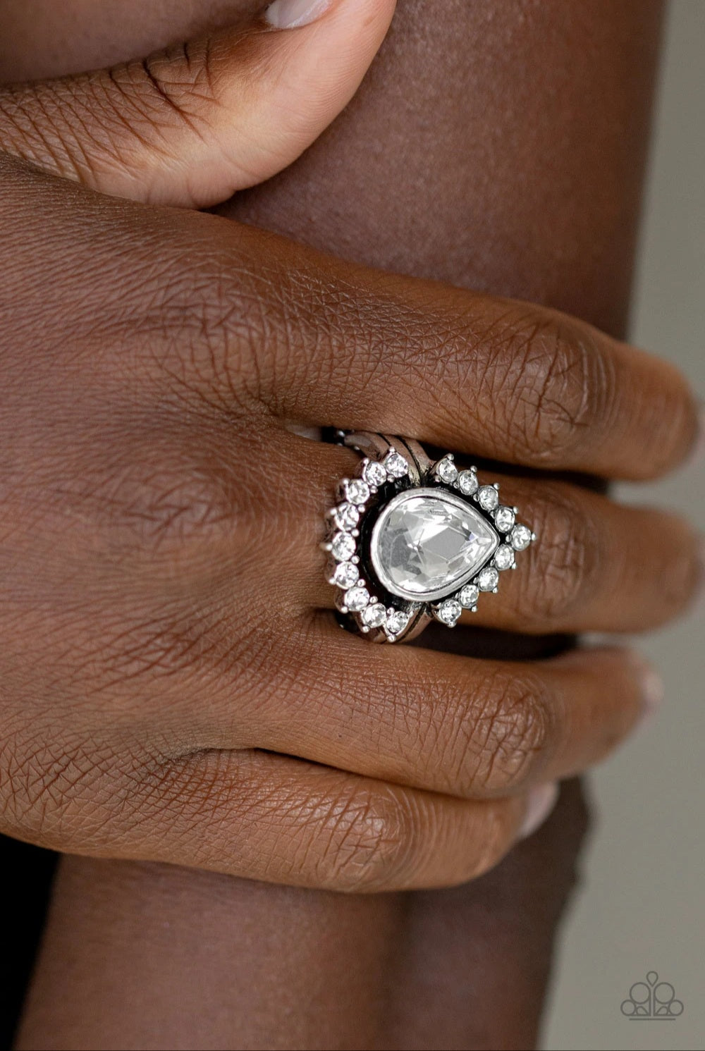 Paparazzi Accessories Make Your Trademark - White Rings - Lady T Accessories