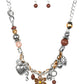 Paparazzi Accessories Charmed, I am Sure - Brown Blockbuster Necklaces - Lady T Accessories