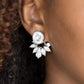 Paparazzi Accessories Radically Royal - White Rhinestone Double Sided Earrings - Lady T Accessories