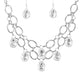 Paparazzi Accessories Show Stopping Shimmer - White Blockbuster Necklaces - Lady T Accessories