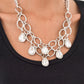 Paparazzi Accessories Show Stopping Shimmer - White Blockbuster Necklaces - Lady T Accessories