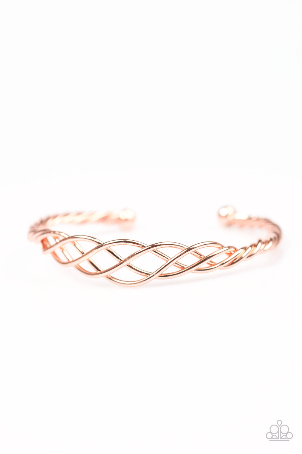 Paparazzi Accessories Metro Melody - Rose Gold Bracelets - Lady T Accessories
