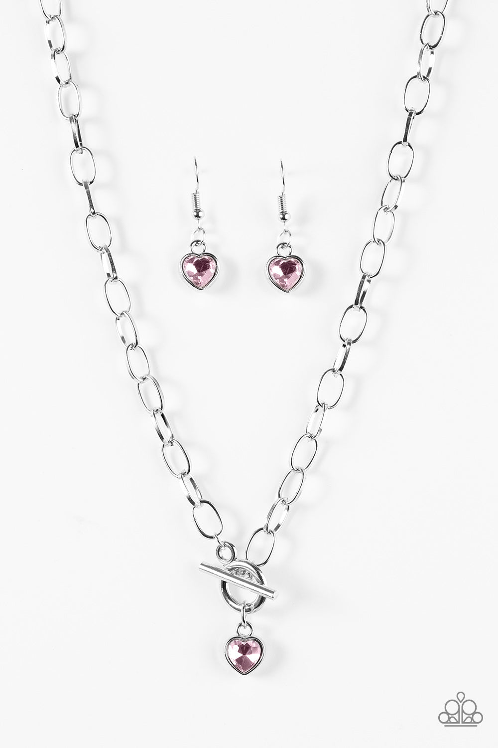 Paparazzi Accessories Let Your Heart Shine - Pink Necklaces - Lady T Accessories