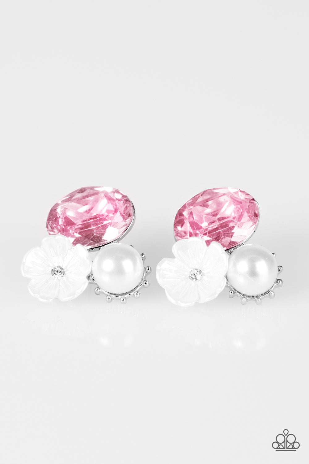 Paparazzi Accessories Lily Lagoon - Pink Earrings - Lady T Accessories