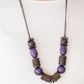 Paparazzi Accessories You Better Belize It - Purple Wood Necklaces - Lady T Accessories